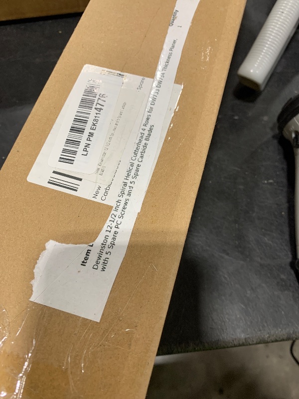 Photo 1 of Dewinston 12-1/2 inch Spiral Helical Cutterhead 4 Rows for DW733 DW734 Thickness Planer, with 5 Spare PC Screws and 5 Spare Carbide Blades