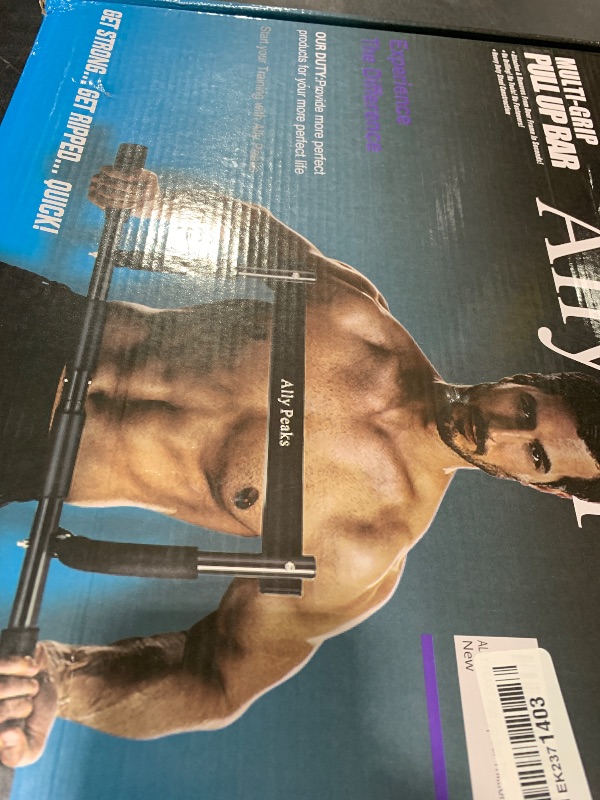 Photo 1 of ALLY PEAKS Pull Up Bar Thickened Steel Pipe Super Heavy Duty Steel Frame Upper Workout Bar| Multi-Grip Strength for Doorway | Indoor Chin-Up Bar Fitness Trainer for Home Gym Portable (silver2)
