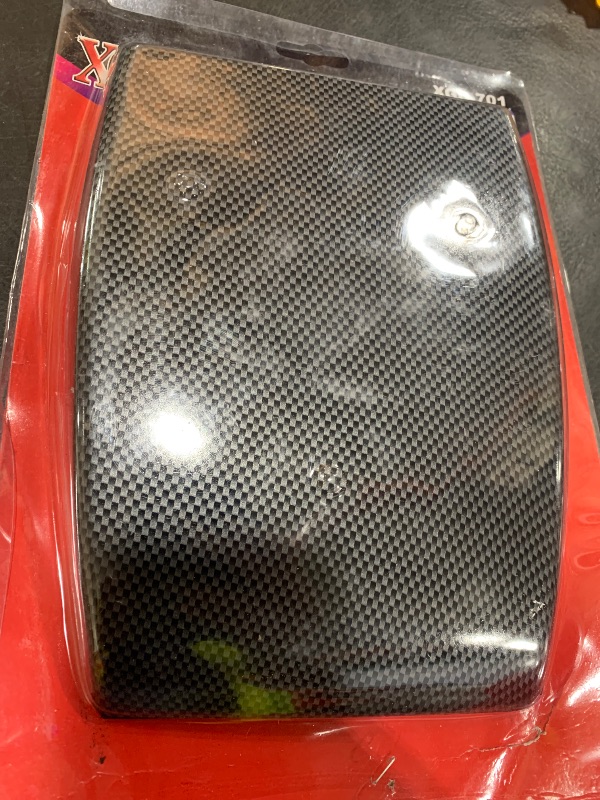 Photo 1 of Air Flow Intake Scoop Hood, Air Flow Intake Scoop Bonnet Vent Cover Car Decorative Universal Bonnet Vent Cover Hood for Cars and Vehicles(Carbon Fiber)