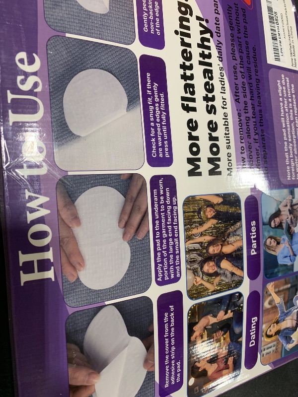 Photo 1 of Arme 180 Pcs Armpit Sweat Pads, Underarm Sweat Pads for Women, Disposable Antiperspirant Sweat Pads for Under Arms, Arm Pit Sweat Guards, Invisible Sweat Free Armpit Protection for Hyperhidrosis