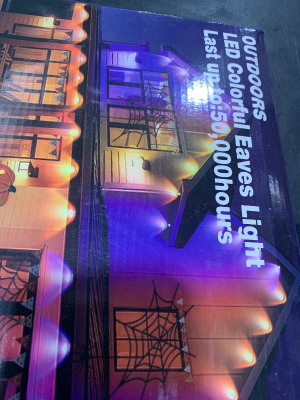 Photo 1 of DIERLIGHT 100FT Permanent Outdoor Lights, RGB LED Eaves Lights with APP/Remote Control, IP67 Waterproof LED String Lights for Christmas, Halloween, Garden Decor