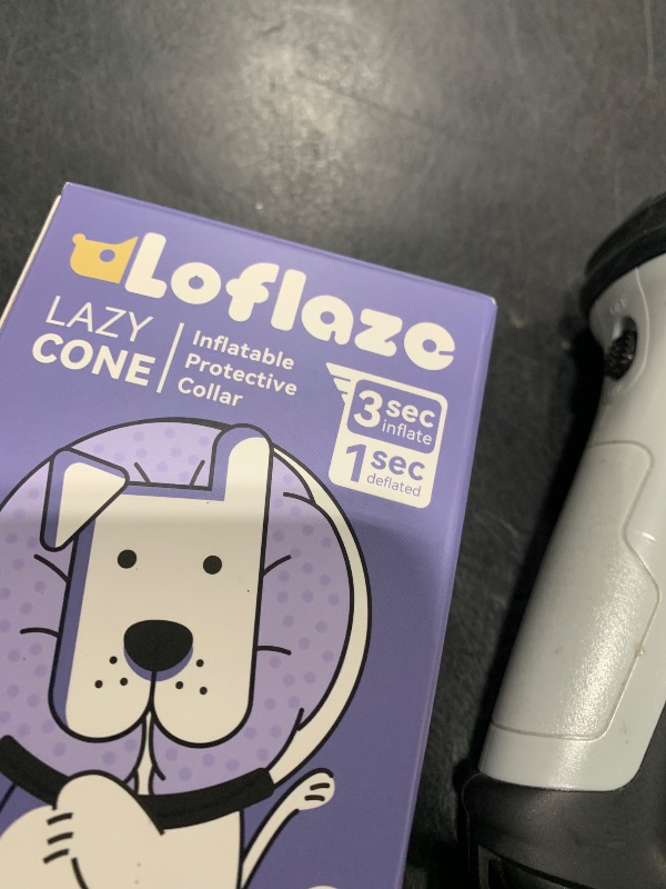 Photo 1 of Loflaze Soft Inflatable Dog Cone Collar for Small Medium Large Dogs - Neck Donut E Collar Alternative for Recovery After Surgery - Pink S