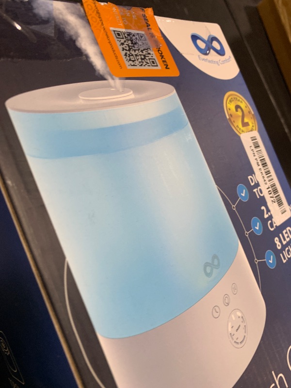 Photo 1 of Everlasting Comfort 2.5L Top Fill Humidifiers for Bedroom, Quiet Ultrasonic Cool Mist Humidifier, Easy to Fill & Clean, Auto Shut-Off, 20 Hour Run Time, Aromatherapy