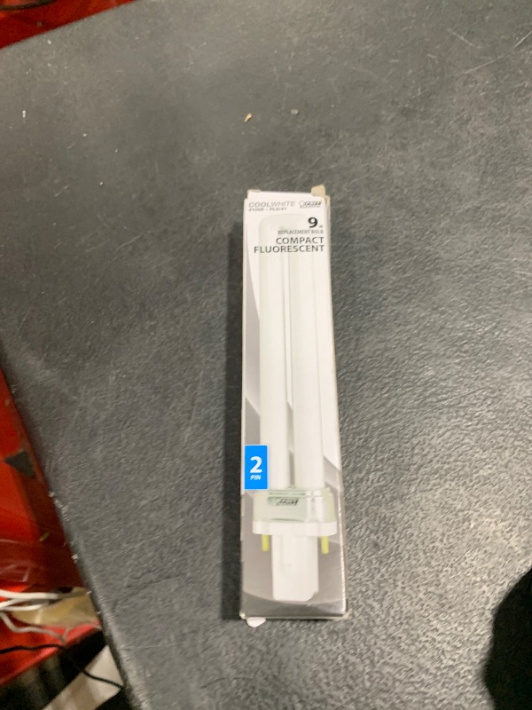 Photo 1 of Feit Electric PL9/41 9-Watt Fluorescent PL Bulb, 6.4"H x 1.2"D, 4100K (Cool White)