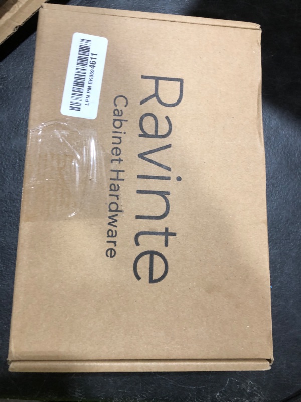Photo 1 of Ravinte 25 Pack Matte Black Cabinet Pulls 3-3/4 inch Black Cabinet Handles Kitchen Pulls with Mounting Template 6 inch Overall Length