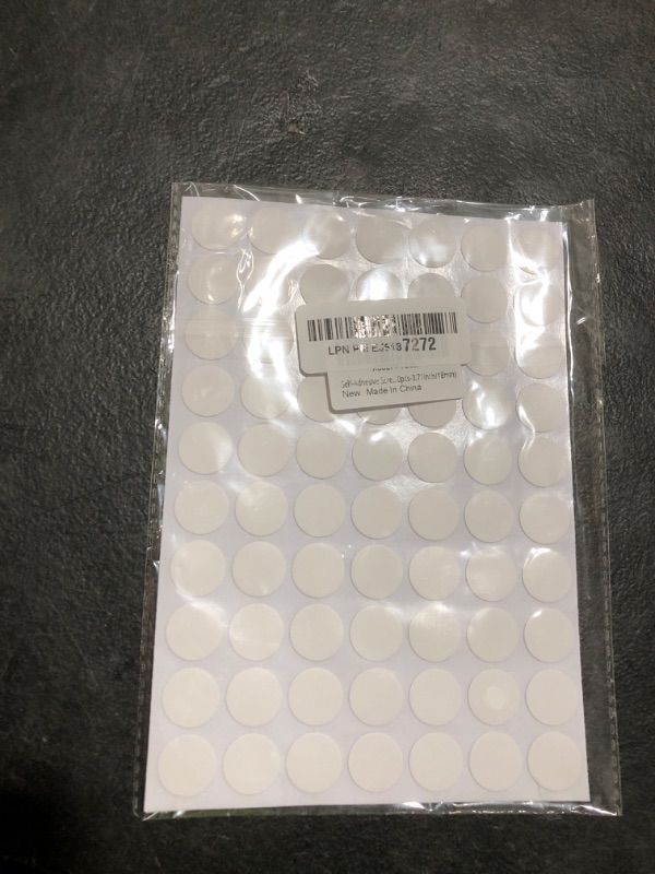 Photo 1 of Self-Adhesive Screw Hole Stickers, 280 Pcs 0.71inch/18mm Self-Adhesive Screw Covers Caps Dust Proof Sticker for Wood Screw-White (280pcs-0.71inch/18mm)