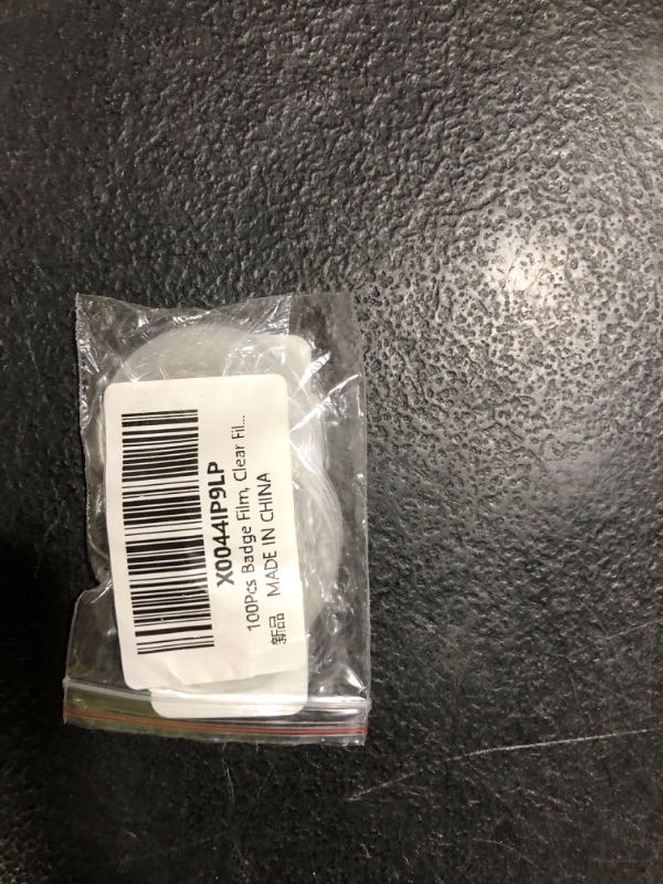 Photo 1 of 100Pcs Badge Film, Clear Film for Round Badge Button, Transparent Badge Protective Film for Button Maker (25MM)