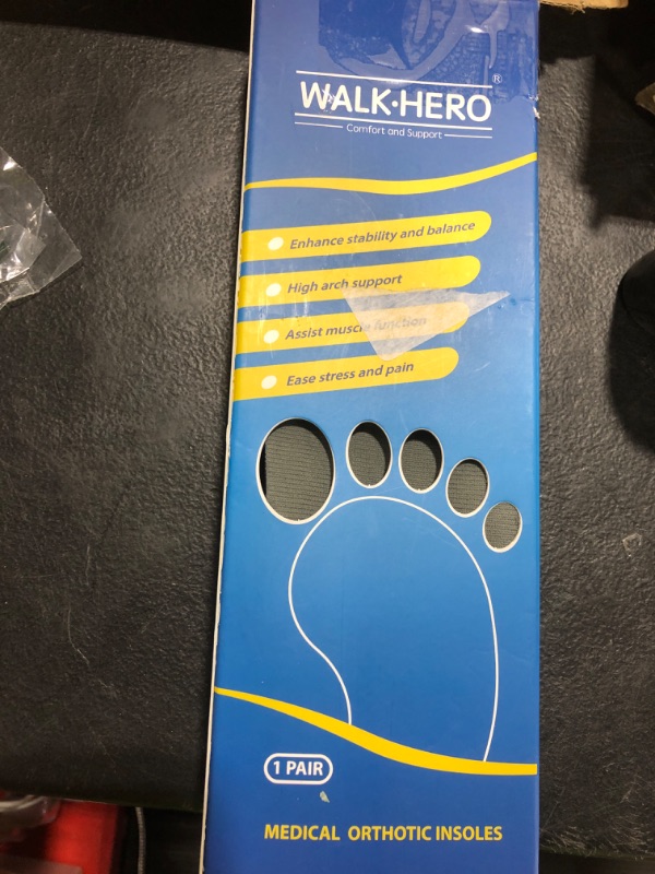 Photo 1 of Plantar Fasciitis Feet Insoles Arch Supports Orthotics Inserts Relieve Flat Feet, High Arch (Mens 6-6 1/2 | Womens 8-8 1/2)