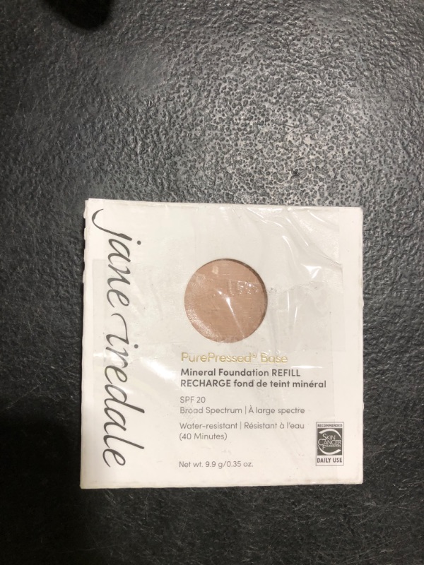 Photo 1 of Iredale PurePressed Base Refill, Mineral Pressed Powder with SPF, Matte Foundation, Vegan, Clean, Cruelty-Free, Suntan, 0.35 oz