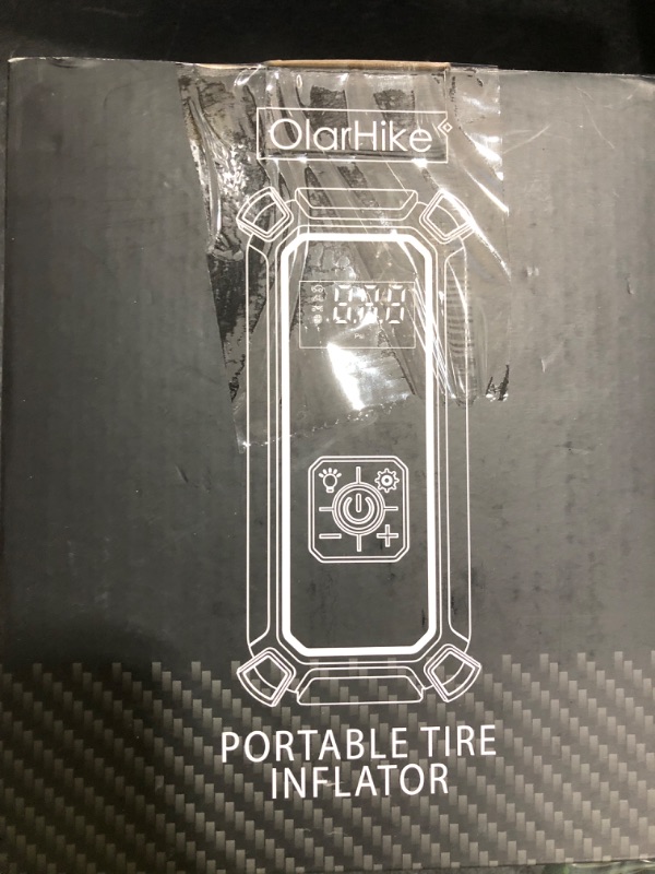 Photo 1 of OlarHike Cordless Tire Inflator Portable Air Compressor, 150PSI Dual Power, 5400mAh & 12V DC Air Pump for Car Tires, Bike, Motorcycle, Bicycle, Electric Pump with LED Light & Digital Pressure Gauge