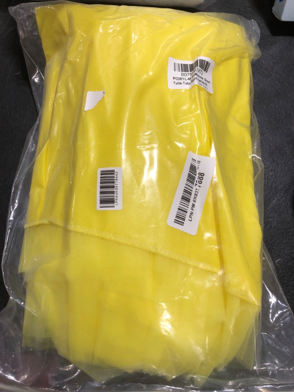 Photo 1 of EllieHouse Womens Short Tutu Tulle Skirt with Sash Yellow Size M PC06