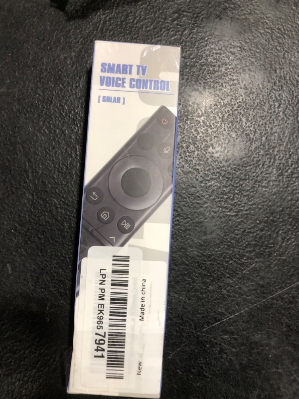 Photo 1 of BN59-01385A Solar Voice Remote Replacement for Samsung Frame Smart TV Remote with Bluetooth Rechargeable Solar Cell, Compatible with Samsung 2021-2022 Neo LED 4K Ultra HD TV, 4 Shortcut Buttons, Black
