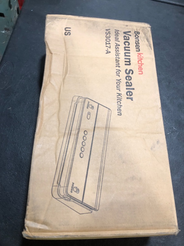 Photo 1 of Bonsenkitchen Vacuum Sealer Machine, Multi-Functional Food Sealer with Built-in Cutter & Bag Storage, High-Speed Continuous Working with Globefish Technology, Includes Vacuum Bags & Roll Bag