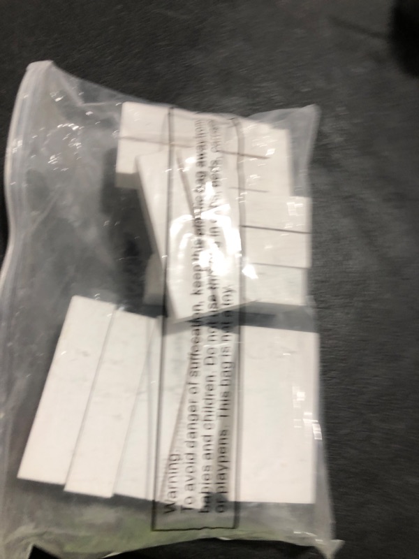 Photo 1 of 12 Pieces Wood Place Card Holders Wood Sign Table Number Stands Name Card Holder for Wedding Party Events Decoration(3 x 1.6 x 0.8 Inch,White)