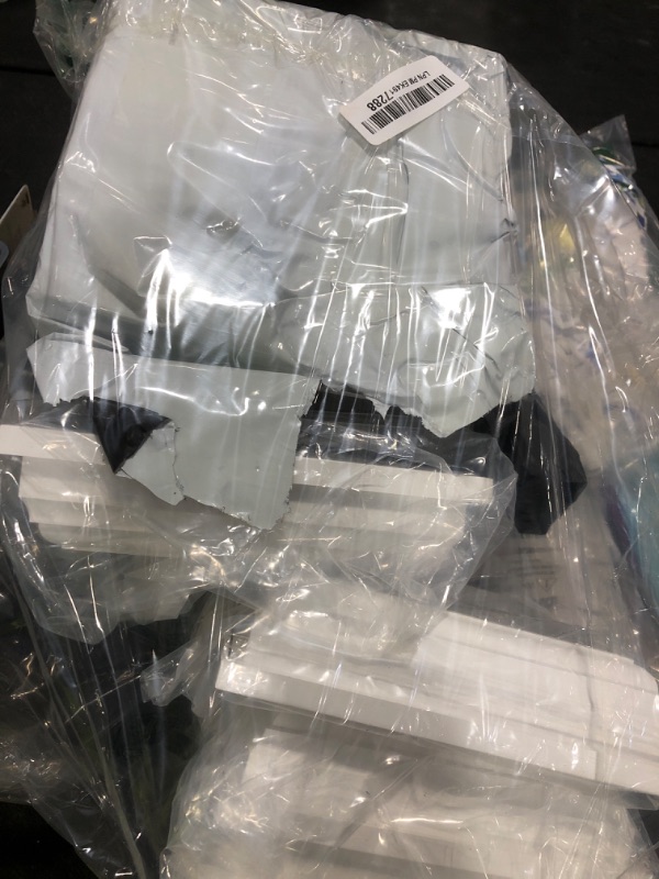 Photo 1 of QWORK Vinyl Fence Post Cap, 8 Pack 5" x 5" PVC Square Fence Post Top Cover, New England Pyramid Style, for Mailbox, Lamp Post, Deck, Dock, Piling Caps, White