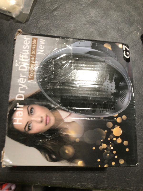 Photo 1 of Hair Diffuser, Diffuser Attachment for Hair Dryer, Hair Diffuser for Curly Hair, Universal Diffuser for 1.4-2.6" Hair Blow Dryer Long Thick Curly Wavy Hair, Hair Attchment for Women, Black