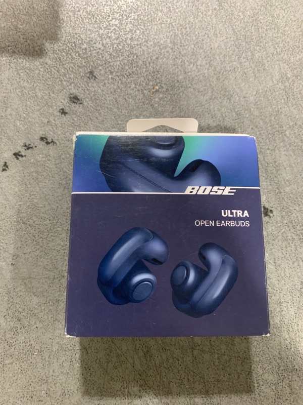 Photo 1 of Bose Ultra Open Bluetooth Earbuds, True Wireless Earbuds with OpenAudio for Awareness, Clip On Design for Comfort, Immersive Audio, Up to 48 Hrs of Playtime, Lunar Blue - Limited Edition Color