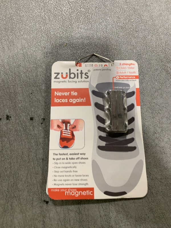 Photo 1 of Zubits Magnetic No Tie Shoe Closures for Adults, Kids, and Seniors (2 In Pack)