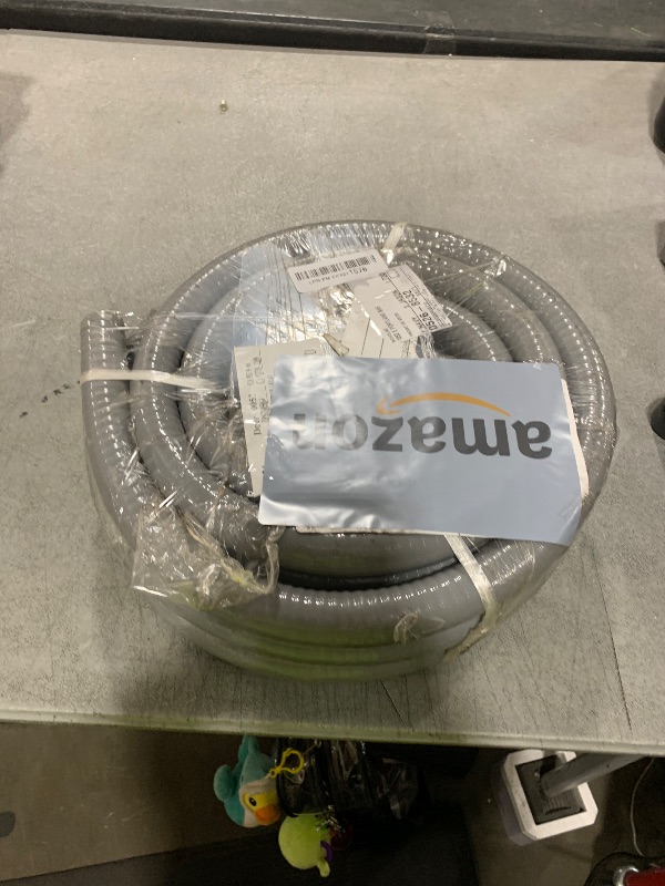 Photo 1 of 3/4 Inch 25ft Electrical Conduit Kit UL Certification,Flexible Non Metallic Liquid Tight Electrical Conduit,Flexible Metallic Conduit with 5 Straight and 3 90-Degree Conduit Connector Fittings