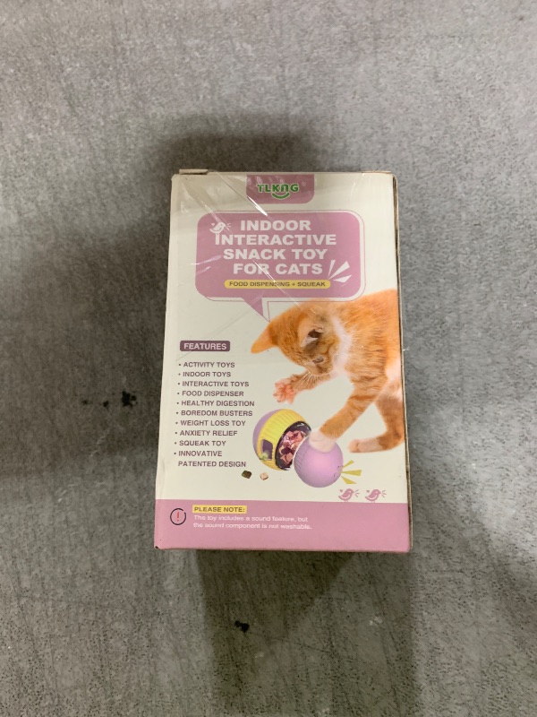 Photo 1 of Cat Interactive Adjustable-Treat Dispensing Toys Lifelike Sandpiper Chirp Tweet Ball (Sound Can Be Turned Off) for Indoor Cats Kitten Puzzle Toy Food Slow Feeder Kitty Mind Game UV2