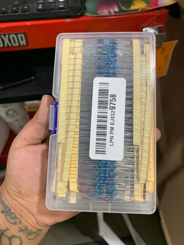 Photo 1 of WayinTop 5mm LEDs & Resistor Assortment Kit for Arduino Projects, 600pcs Resistors from 10 Ohm to 1 MOhm with 30 Values + 200pcs 5mm LED Light Emitting Diode 5 Colors
