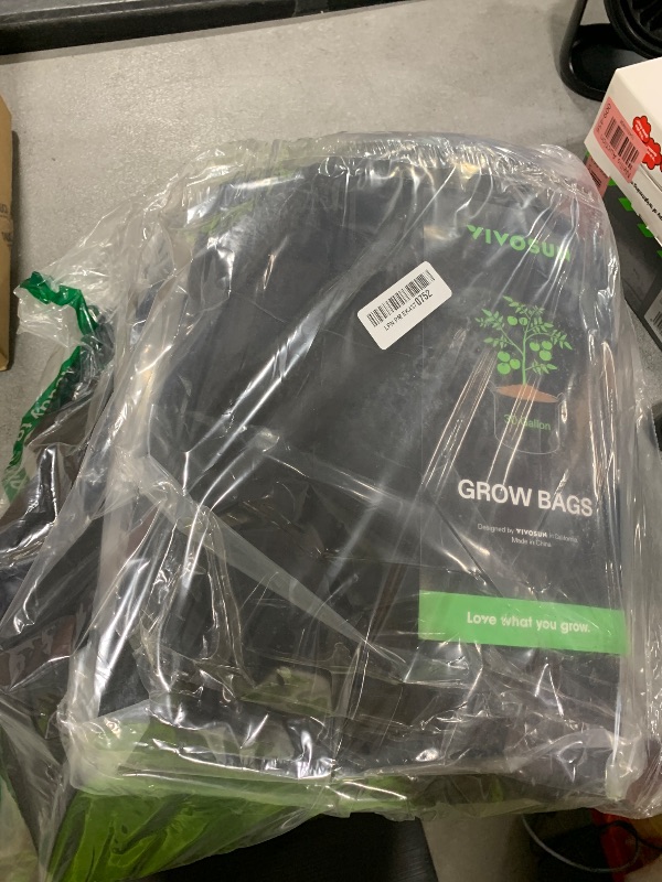 Photo 1 of VIVOSUN 5-Pack 30 Gallons Grow Bags, Heavy Duty Thickened Nonwoven Fabric Pots with Handles