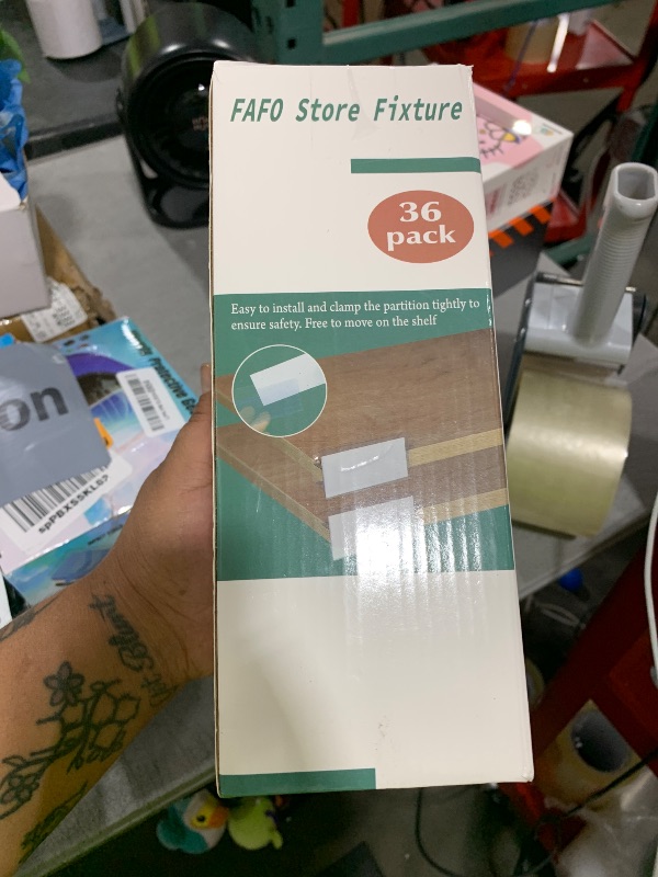 Photo 1 of 36pcs Wood Shelf Label Holder Plastic Price Tag Holder Supermarket Retail Sign PVC Clear Shelf Label Holder (Includes 50 Pieces Label Inserts) Perfect Fits 18 mm Wooden Shelving.