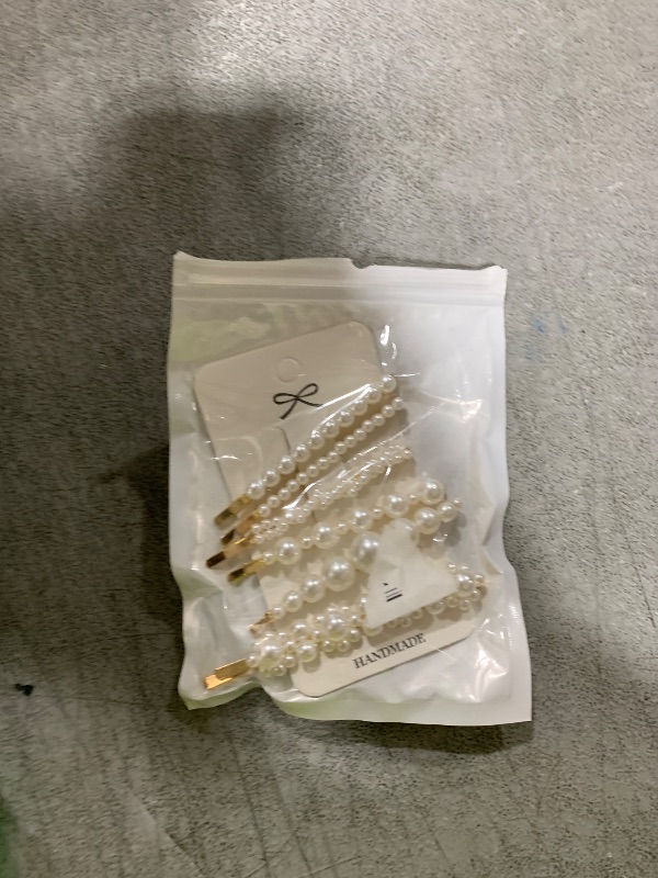 Photo 1 of Gold pearl bobby pins Women Girls Valentines Mother’s Day Hair Clip Barrettes Decorative accessories Bridal Wedding Birthday Prom Xmas holiday Party Gift 6 Pack