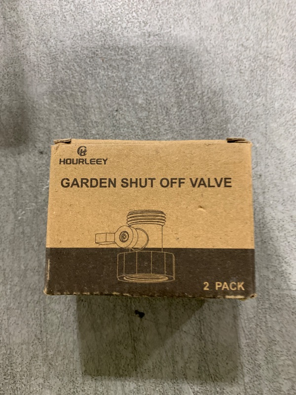 Photo 1 of Hourleey Garden Hose Shut Off Valve, 2 Pack Heavy Duty 3/4 Inch Solid Garden Hose Shut Off Valve with 10 Extra Rubber Washers (Black)