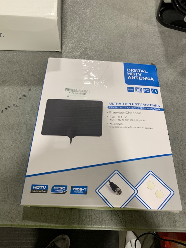 Photo 1 of TV Antenna Indoor Antenna for Smart TV for Long Range Reception and All Smart TVs HD Digital Antenna with Amplifier Signal Booster for Local Channels Supports 4K 1080p-18 ft Coax Cable/AC Adapter