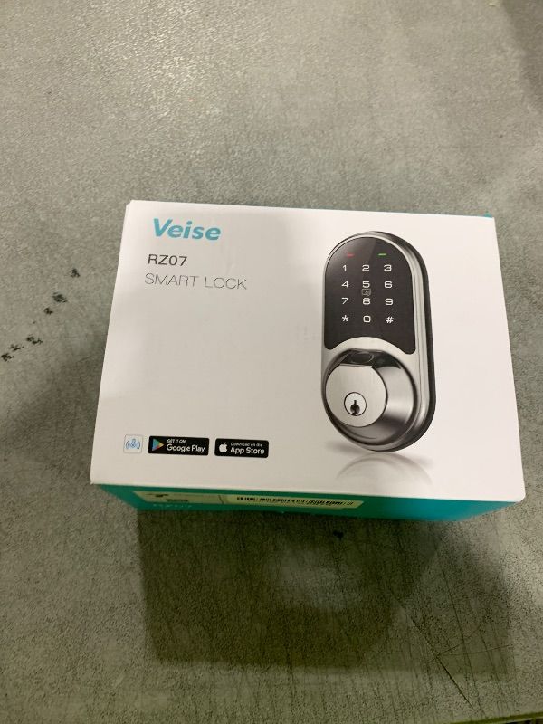 Photo 1 of Veise RZ07 Smart Lock, Fingerprint Door Lock, 7-in-1 Keyless Entry with App Control, Electronic Touchscreen Keypad Deadbolt, Biometric Smart Locks for Front Door, Satin Nickel