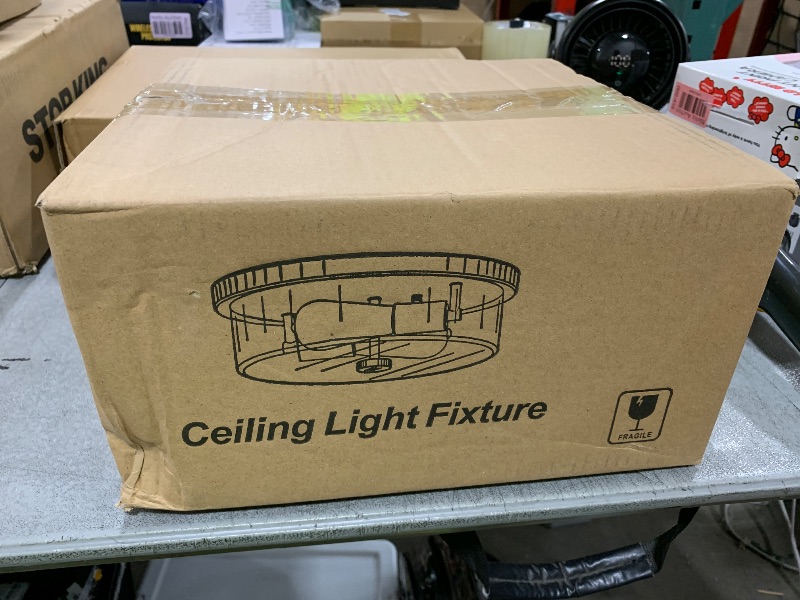 Photo 1 of Flush Mount Ceiling Light Fixtures, 2-Light Oil Rubbed Bronze Ceiling Mount for Farmhouse with Seeded Glass Lampshade, Industrial Flush Mount Light Fixture for Hallway, Kitchen, Entryway and Foyer