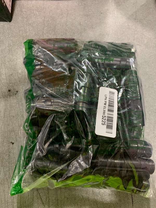 Photo 1 of 60 PCS Greenhouse Clips 3/4 inch Plastic Greenhouse Clamps Black ABS Snap Clamp Tube Clip Garden Buildings Tube Clip for Greenhouse Film, Sunshade Nets, Frame Shelters (Outer Ø 0.7” inner Ø 0.82”)