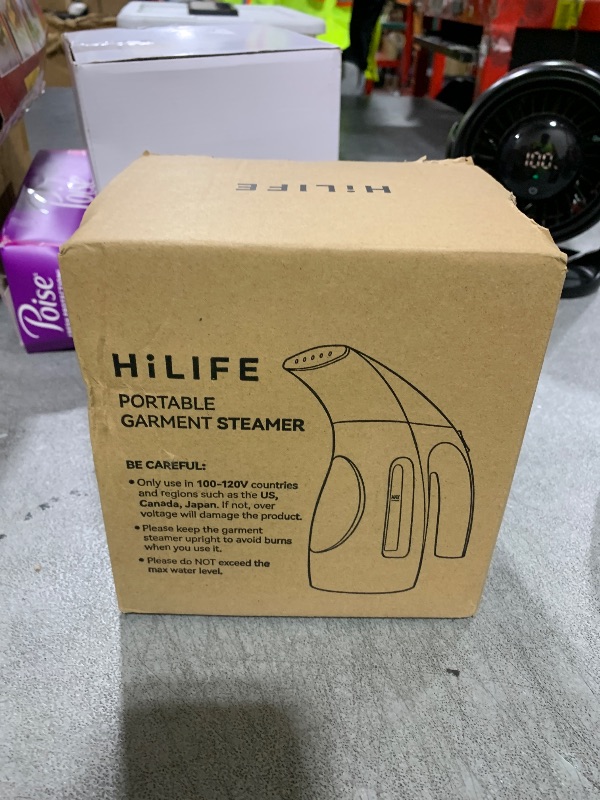Photo 1 of HiLIFE Steamer for Clothes, Portable Handheld Design, 240ml Big Capacity, 700W, Strong Penetrating Steam, Removes Wrinkle, for Home, Office(ONLY FOR 120V)