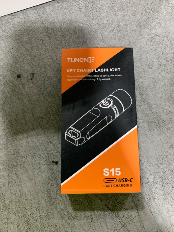 Photo 1 of TUNENGE Rechargeable Keychain Flashlights, 650 High Lumens EDC Pocket Flashlights, Mini Flashlight Be Used for Camping Outdoors Emergency?Black?