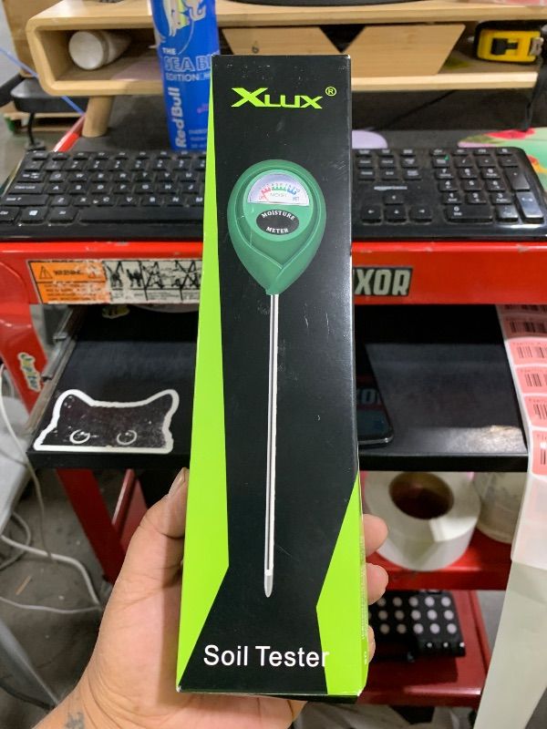 Photo 1 of XLUX Soil Moisture Meter, Plant Water Monitor, Hygrometer Sensor for Gardening, Farming, Indoor and Outdoor Plants, No Batteries Required