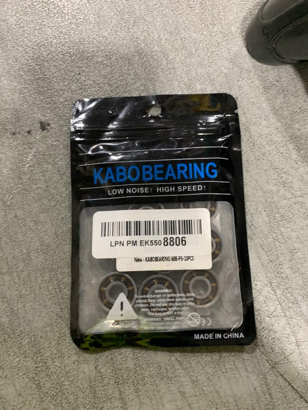 Photo 1 of KABOBEARING 10pcs 608 Open Deep Groove Ball Bearing, 8x22x7mm Fidget Spinner Bearing with Nylon Caged ?C3 Clearance