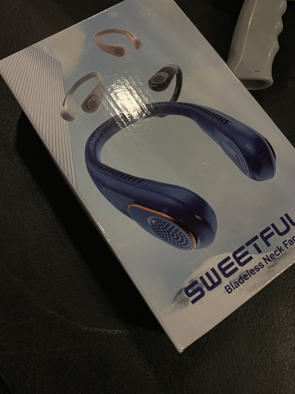 Photo 1 of SWEETFULL Portable Neck Fan 360° Cooling Bladeless Personal Fan | No Hair Twisting - 4000mAh USB Rechargeable Wearable Fan for Travel, Birthday Gifts for Men, Women, Mom, and Dad