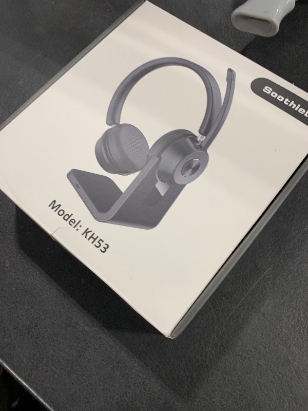 Photo 1 of (Upgraded Version) Wireless Headset, Bluetooth Headset with Noise Cancelling Microphone, Best Headphones with Mic Mute & USB Dongle for PC/Computer/Laptop/Cell Phones/Remote Work/Call Center