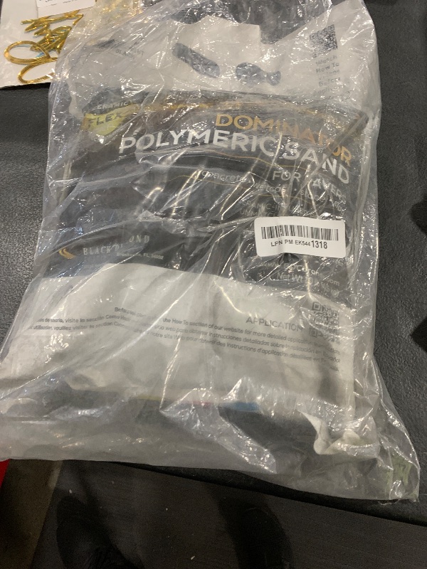 Photo 1 of 10 Pound Midnight Black DOMINATOR Polymeric Sand with Revolutionary Ceramic Flex Technology for Stabilizing Paver Joints/Gaps, 1/8” up to 4”, Professional Grade Results