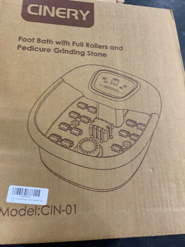 Photo 1 of FIAHNG Foot Spa Massager with Heat, Bubbles, Vibration & Pedicure Foot Spa Massager for Feet Stress Relief