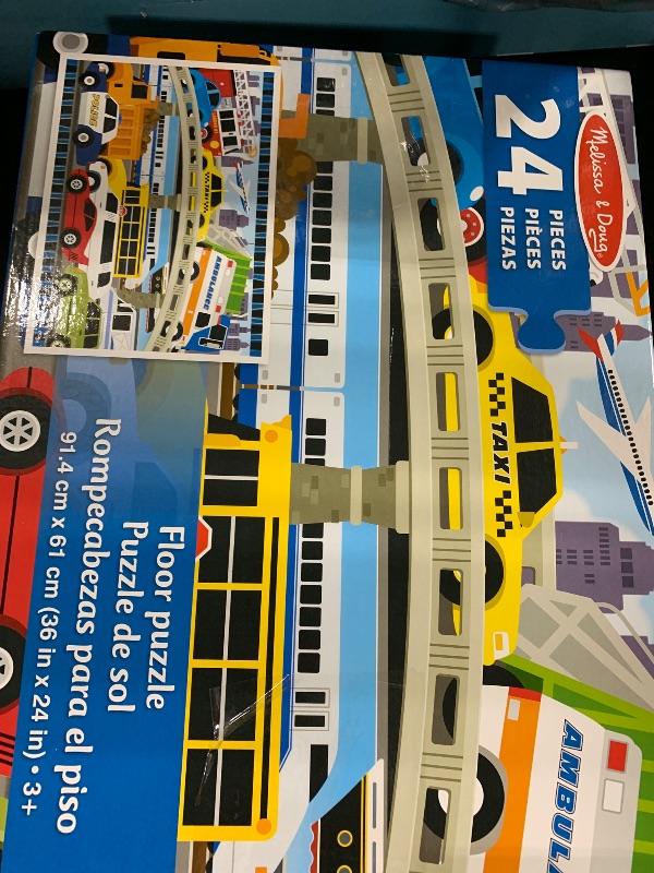 Photo 1 of Melissa & Doug Traffic Jam Jumbo Jigsaw Floor Puzzle (24 pcs, 2 x 3 feet long) - FSC Certified