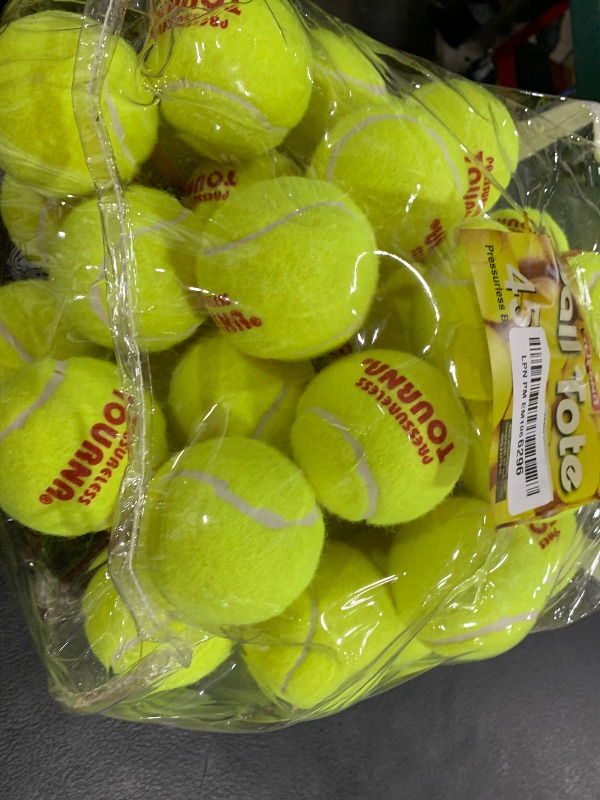 Photo 1 of Tourna Pressureless Tennis Balls with Vinyl Tote (45 pack of balls)
