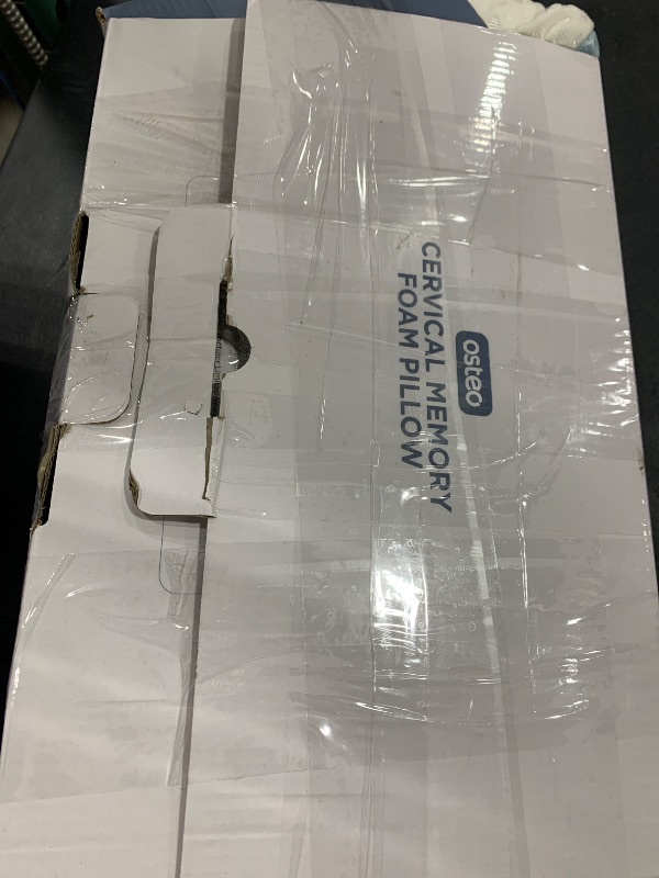 Photo 1 of Osteo Cervical Pillow for Neck Pain Relief, Hollow Design Odorless Memory Foam Pillows with Cooling Case, Adjustable Orthopedic Bed Pillow for Sleeping, Support for Side Back Sleepers