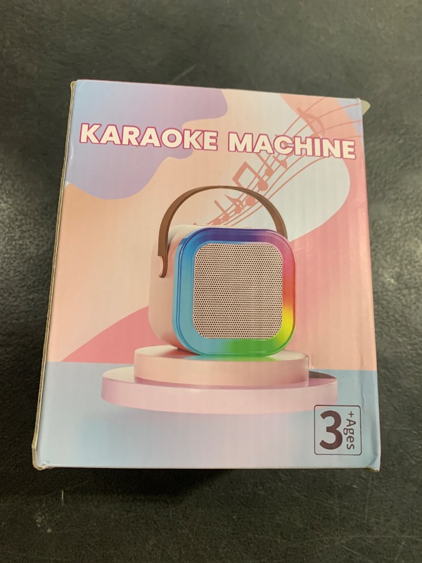 Photo 1 of ?2025 Newest? Mini Karaoke Machine for Kids Girls & Boys - Portable Bluetooth Speaker with 2 Wireless Microphones - Kids Birthday Gifts for Ages 4-10 - Kids' Instrument Accessories - Black