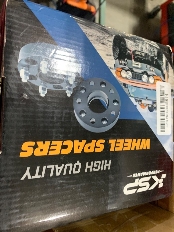 Photo 1 of KSP 6X5.5 Wheel Spacers Fit for Tacoma 4runner, 1.5 inches Forged Hub Centric Adapters Kits with Extended Open Lug Nuts fit 6 Lug Wheels Without Locking hub, Package of 4 (Black 6061 T6 Aluminum)
