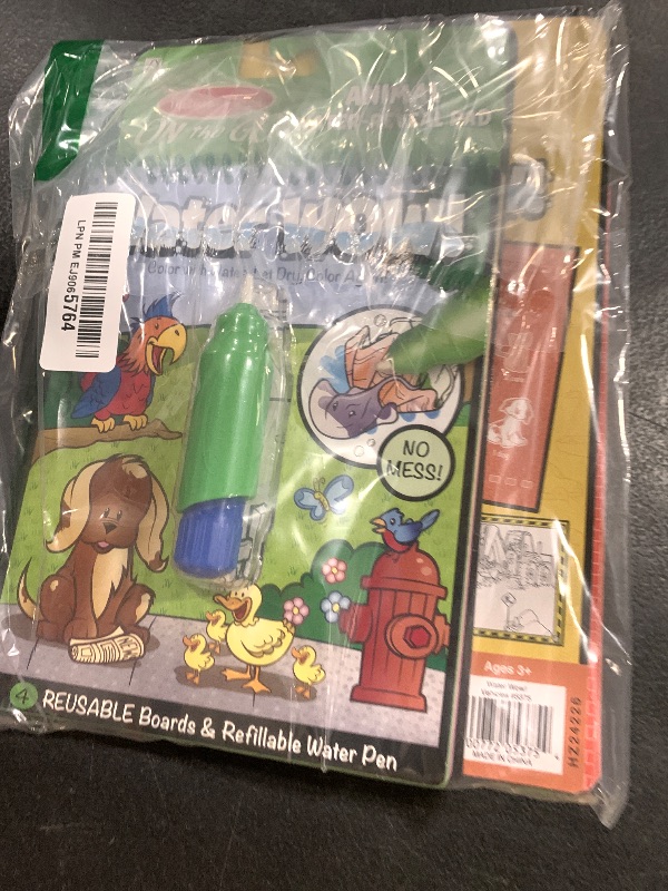 Photo 1 of Melissa & Doug On the Go Water Wow! Reusable Water-Reveal Activity Pads, 2-pk, Vehicles, Animals - FSC Certified