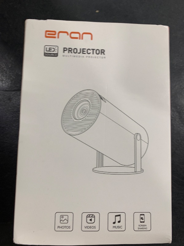 Photo 1 of Mini Projector, HY300 PRO Portable Projector, Support 4K 1080P with Dual-Band WIFI6 5G Wireless 5.2 Bluetooth Android 11, 180° Rotatable, Auto Keystone Correction, 35"-130" Screen Video Projector