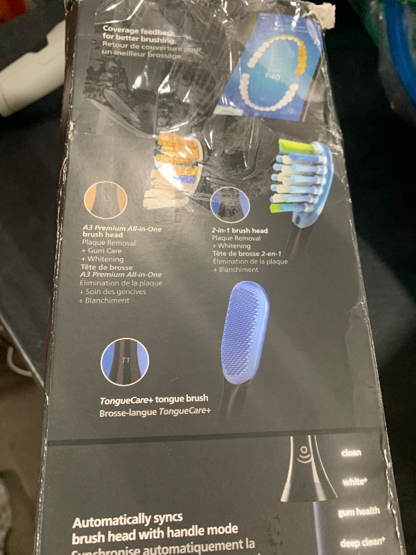 Photo 1 of Philips Sonicare DiamondClean Smart 9500 Electric Toothbrush, Sonic Toothbrush with App, Pressure Sensor, Brush Head Detection, 5 Brushing Modes and 3 Intensity Levels, Black, Model HX9923/11