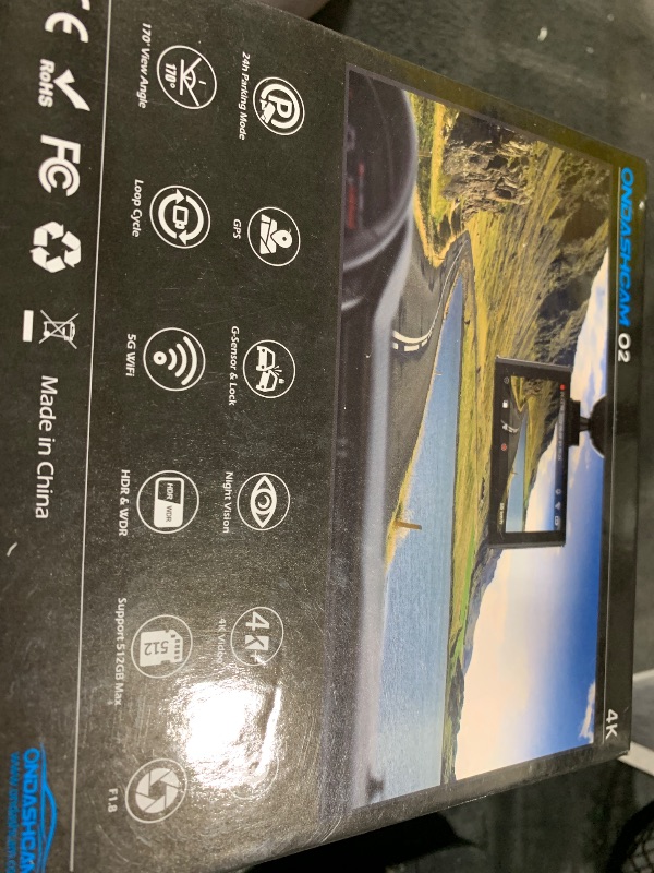 Photo 1 of ONDASHCAM Dash Cam Front and Rear, 4K/2.5K Dual Dash Camera for Cars, 32GB Card Included, Dashcam Built-in Night Vision, 3.5" IPS, 5G WiFi & GPS, G-Sensor, 170° Wide Angle, WDR, 24H Parking Mode